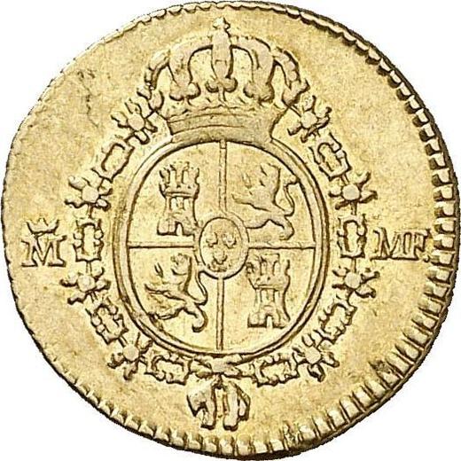 Reverse 1/2 Escudo 1788 M MF - Gold Coin Value - Spain, Charles IV