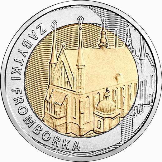 Reverso 5 eslotis 2019 "Monumentos de Frombork" - valor de la moneda  - Polonia, República moderna