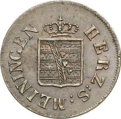 Аверс монеты - 1/4 крейцера 1831 года - цена  монеты - Саксен-Мейнинген, Бернгард II
