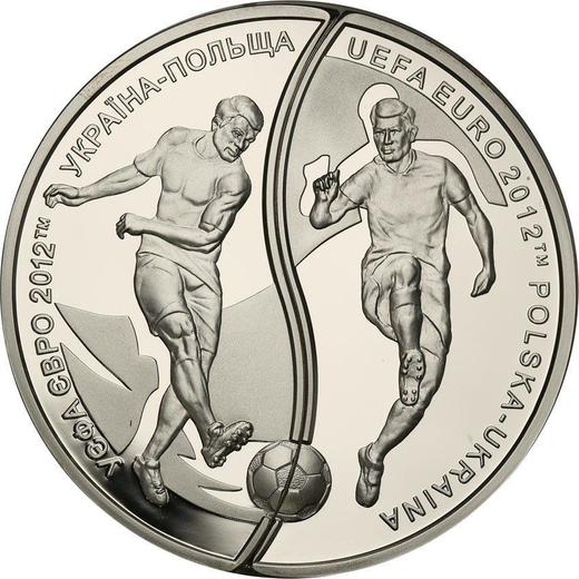 Reverse 10 Zlotych 2012 MW "UEFA European Football Championship" - Silver Coin Value - Poland, III Republic after denomination