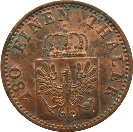 Аверс монеты - 2 пфеннига 1870 года A - цена  монеты - Пруссия, Вильгельм I