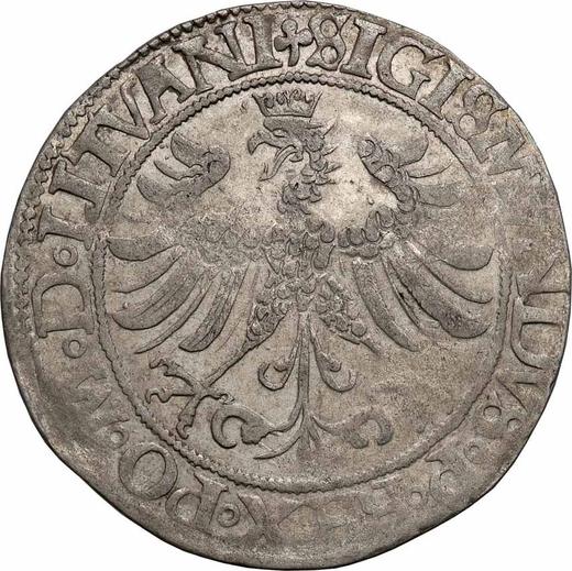 Rewers monety - 1 grosz 1535 S "Litwa" - cena srebrnej monety - Polska, Zygmunt I Stary