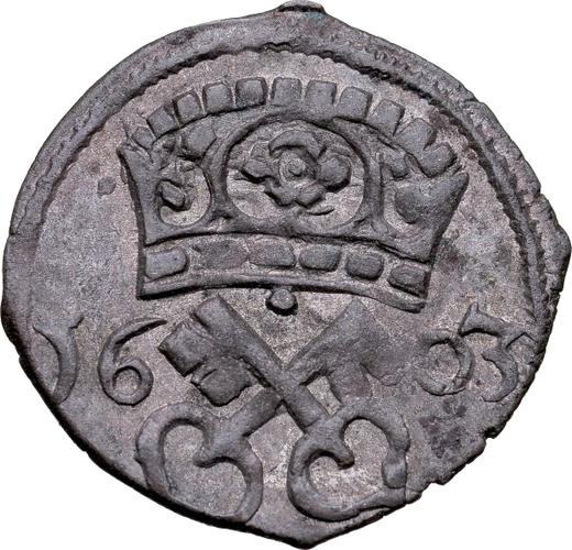 Реверс монеты - Денарий 1603 года "Тип 1587-1614" - цена серебряной монеты - Польша, Сигизмунд III Ваза