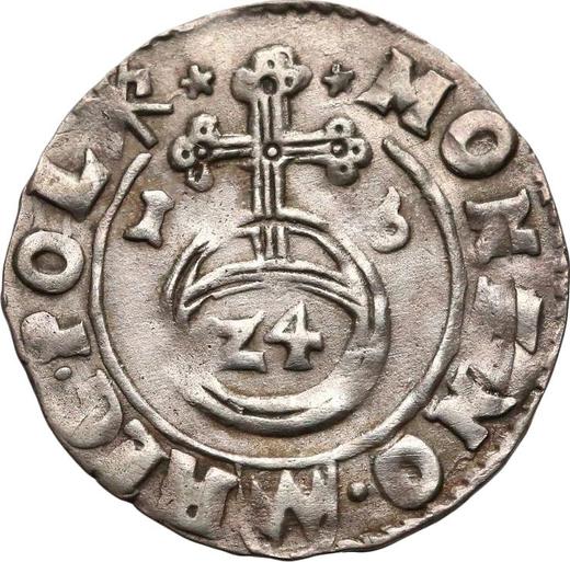 Аверс монеты - Полторак 1616 года "Краковский монетный двор" - цена серебряной монеты - Польша, Сигизмунд III Ваза