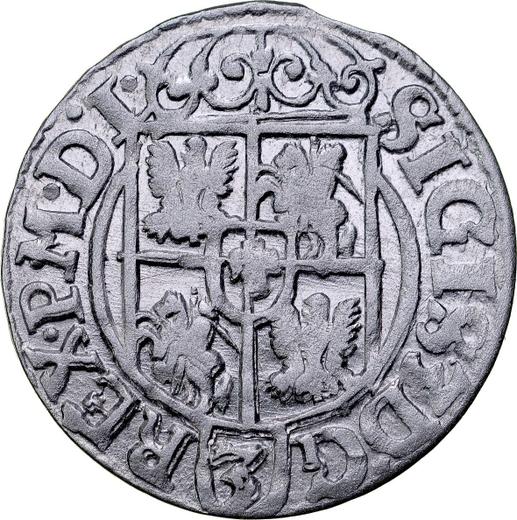 Реверс монеты - Полторак 1621 года "Быдгощский монетный двор" - цена серебряной монеты - Польша, Сигизмунд III Ваза