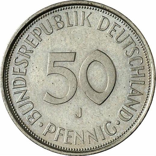 Anverso 50 Pfennige 1972 J - valor de la moneda  - Alemania, RFA