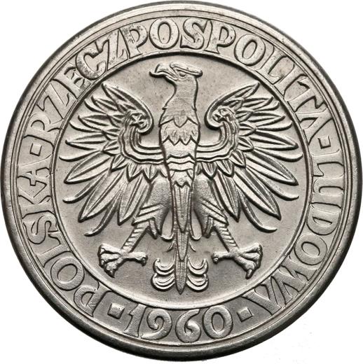 Avers Probe 100 Zlotych 1960 "1000 Jahre Polen" Nickel - Münze Wert - Polen, Volksrepublik Polen