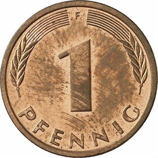 Аверс монеты - 1 пфенниг 1991 года F - цена  монеты - Германия, ФРГ