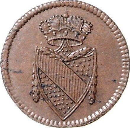 Аверс монеты - 1/4 крейцера 1802 года - цена  монеты - Баден, Карл Фридрих
