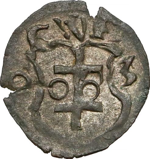 Реверс монеты - Денарий 1603 года CWF "Тип 1588-1612" - цена серебряной монеты - Польша, Сигизмунд III Ваза