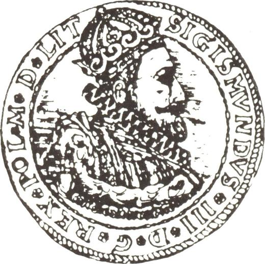 Аверс монеты - 10 дукатов (Португал) 1617 - Польша, Сигизмунд III Ваза