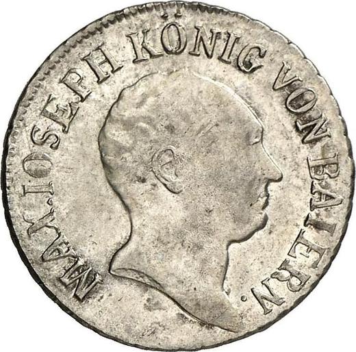 Аверс монеты - 6 крейцеров 1814 года - цена серебряной монеты - Бавария, Максимилиан I