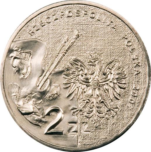 Аверс монеты - 2 злотых 2007 года MW EO "Леон Ян Вычулковский" - цена  монеты - Польша, III Республика после деноминации