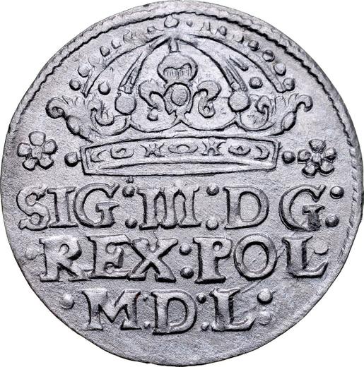 Аверс монеты - 1 грош 1614 года "Тип 1597-1627" - цена серебряной монеты - Польша, Сигизмунд III Ваза