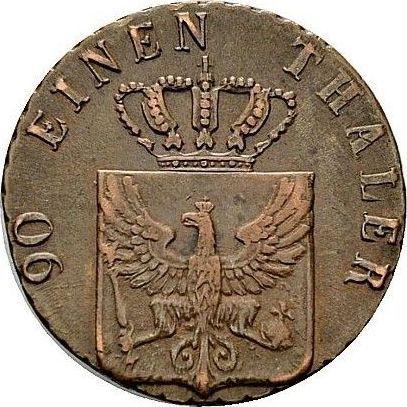 Аверс монеты - 4 пфеннига 1821 года B - цена  монеты - Пруссия, Фридрих Вильгельм III