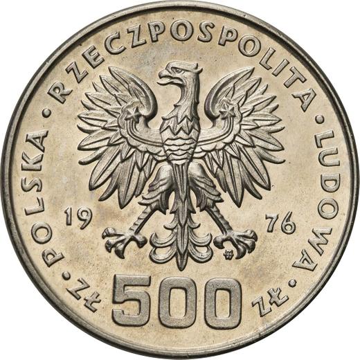 Аверс монеты - Пробные 500 злотых 1976 года MW "200 лет со дня смерти Тадеуша Костюшко" Никель - цена  монеты - Польша, Народная Республика