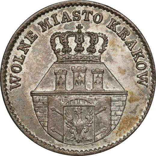 Аверс монеты - 10 грошей 1835 года "Краков" - цена серебряной монеты - Польша, Вольный город Краков
