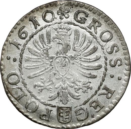 Reverse 1 Grosz 1610 - Silver Coin Value - Poland, Sigismund III Vasa