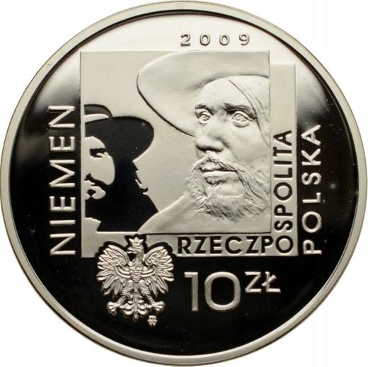 Аверс монеты - 10 злотых 2009 года MW RK "Чеслав Немен" - цена серебряной монеты - Польша, III Республика после деноминации