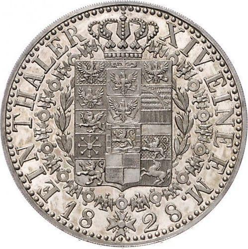 Reverso Tálero 1828 A "Tipo 1828-1840" - valor de la moneda de plata - Prusia, Federico Guillermo III