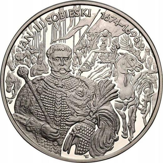Реверс монеты - 10 злотых 2001 года MW ET "Ян III Собеский" Погрудный портрет - цена серебряной монеты - Польша, III Республика после деноминации