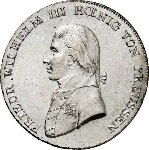 Аверс монеты - Талер 1800 года A - цена серебряной монеты - Пруссия, Фридрих Вильгельм III