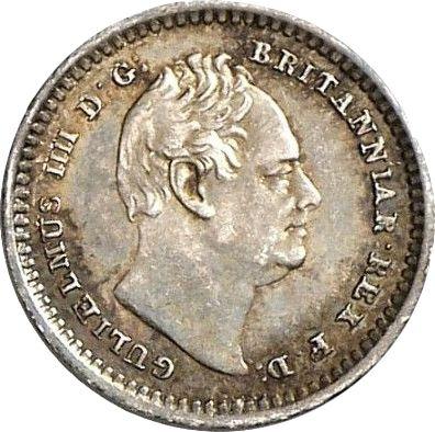 Anverso Three-Halfpence 1834 - valor de la moneda de plata - Gran Bretaña, Guillermo IV