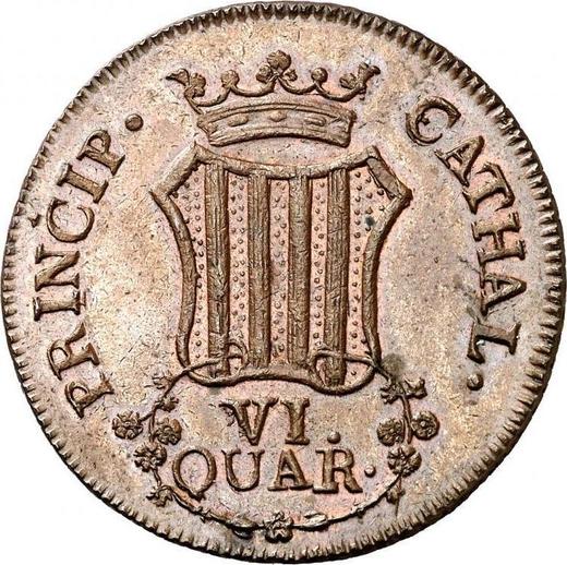 Reverso 6 cuartos 1811 "Cataluña" - valor de la moneda  - España, Fernando VII