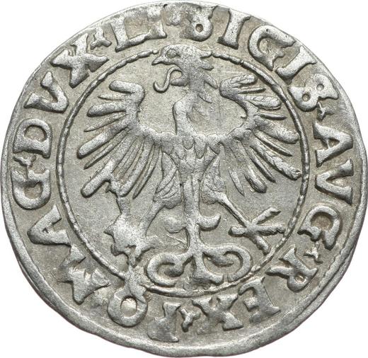 Аверс монеты - Полугрош (1/2 гроша) 1553 года "Литва" - цена серебряной монеты - Польша, Сигизмунд II Август