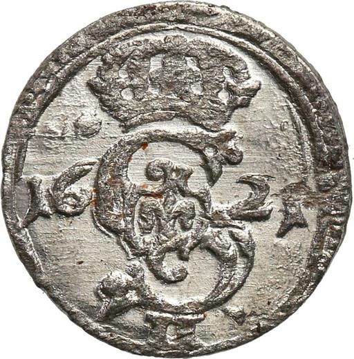 Аверс монеты - Двойной денарий 1621 года "Литва" - цена серебряной монеты - Польша, Сигизмунд III Ваза