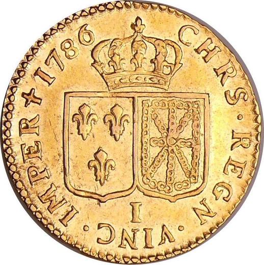 Reverse Louis d'Or 1786 I Limoges - France, Louis XVI