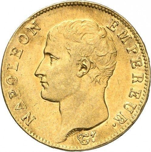 Obverse 20 Francs AN 13 (1804-1805) Q Perpignan - France, Napoleon I