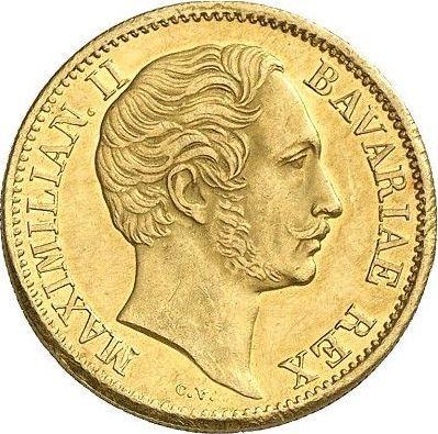 Аверс монеты - Дукат MDCCCLIV (1854) года - цена золотой монеты - Бавария, Максимилиан II