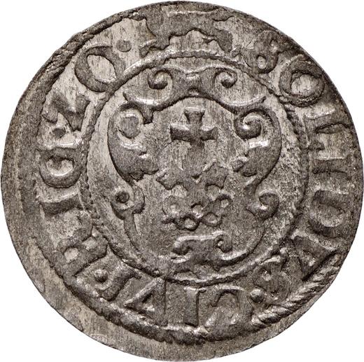 Реверс монеты - Шеляг 1620 года "Рига" - цена серебряной монеты - Польша, Сигизмунд III Ваза