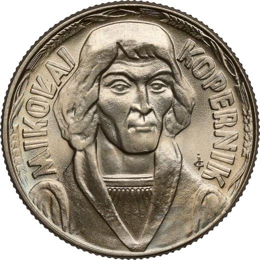 Reverso 10 eslotis 1965 MW JG "Nicolás Copérnico" - valor de la moneda  - Polonia, República Popular