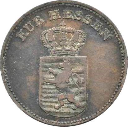 Аверс монеты - 1 крейцер 1832 года - цена  монеты - Гессен-Кассель, Вильгельм II