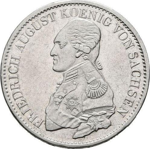 Аверс монеты - Талер 1821 года I.G.S. - цена серебряной монеты - Саксония-Альбертина, Фридрих Август I