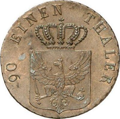 Аверс монеты - 4 пфеннига 1833 года D - цена  монеты - Пруссия, Фридрих Вильгельм III