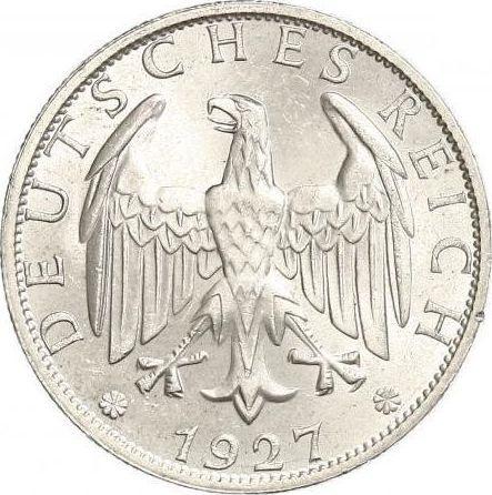 Anverso 2 Reichsmarks 1927 A - valor de la moneda de plata - Alemania, República de Weimar