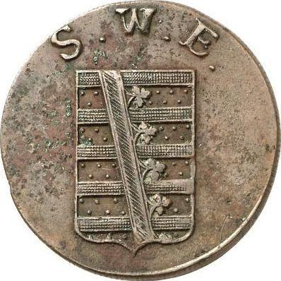 Аверс монеты - 4 пфеннига 1821 года - цена  монеты - Саксен-Веймар-Эйзенах, Карл Август