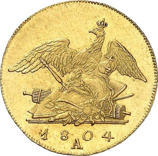 Reverso Medio Frederick D'or 1804 A - valor de la moneda de oro - Prusia, Federico Guillermo III