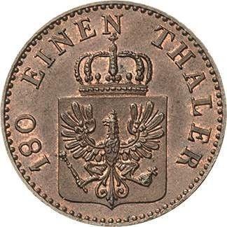 Аверс монеты - 2 пфеннига 1860 года A - цена  монеты - Пруссия, Фридрих Вильгельм IV