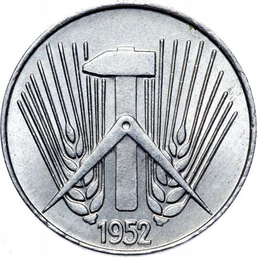 Reverso 5 Pfennige 1952 E - valor de la moneda  - Alemania, República Democrática Alemana (RDA)
