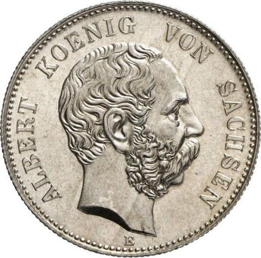 Аверс монеты - 2 марки 1901 года E "Саксония" - цена серебряной монеты - Германия, Германская Империя
