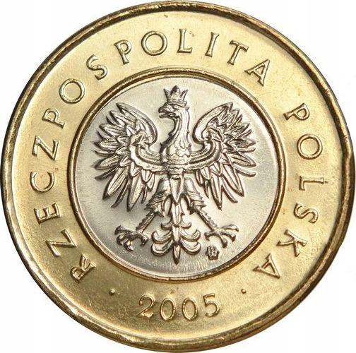 Аверс монеты - 2 злотых 2005 года MW - цена  монеты - Польша, III Республика после деноминации