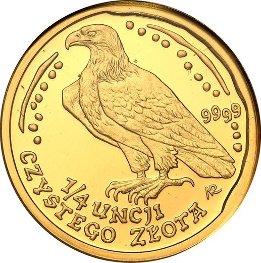 Reverso 100 eslotis 1997 MW NR "Pigargo europeo" - valor de la moneda de oro - Polonia, República moderna