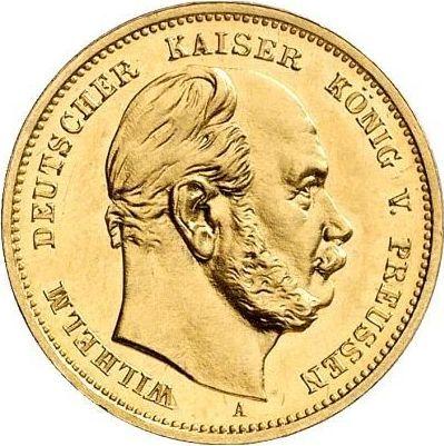 Аверс монеты - 10 марок 1883 года A "Пруссия" - цена золотой монеты - Германия, Германская Империя
