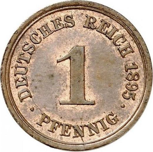 Аверс монеты - 1 пфенниг 1895 года F "Тип 1890-1916" - цена  монеты - Германия, Германская Империя