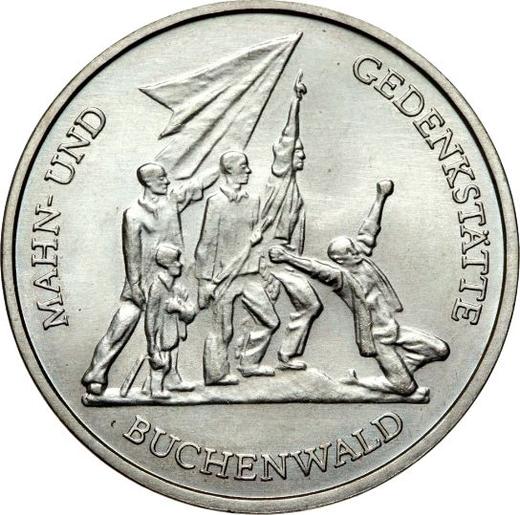 Anverso 10 marcos 1972 A "Buchenwald" - valor de la moneda  - Alemania, República Democrática Alemana (RDA)