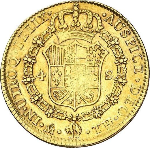 Rewers monety - 4 escudo 1807 Mo TH - cena złotej monety - Meksyk, Karol IV